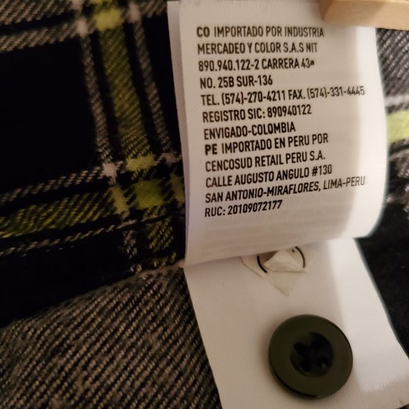 American Eagle classic fit, flannel long sleeve men shirt 100% cotton. - Picture 9 of 11